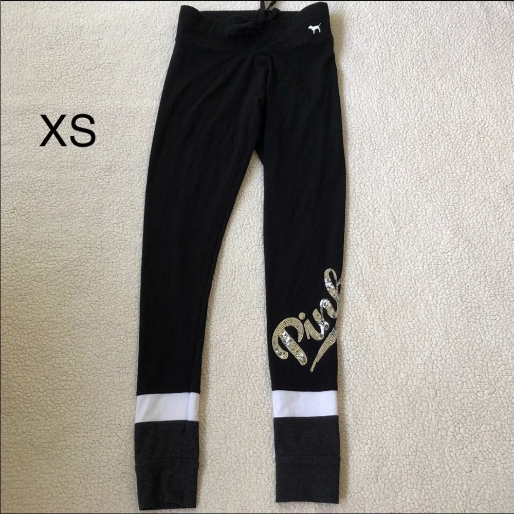Pink bling legging size XS